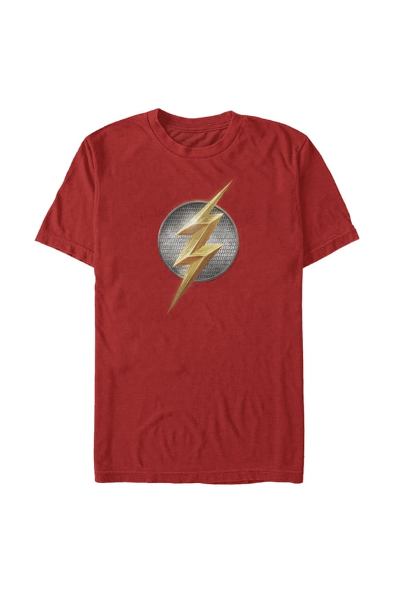 Men's Zack Snyder Justice League The Flash Logo Graphic Tee Red Large