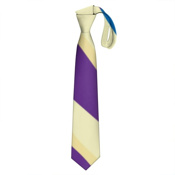 Men's Zebra Tie – Bold Black & White Striped Necktie, Skinny Polyester Tie for Modern Fashion