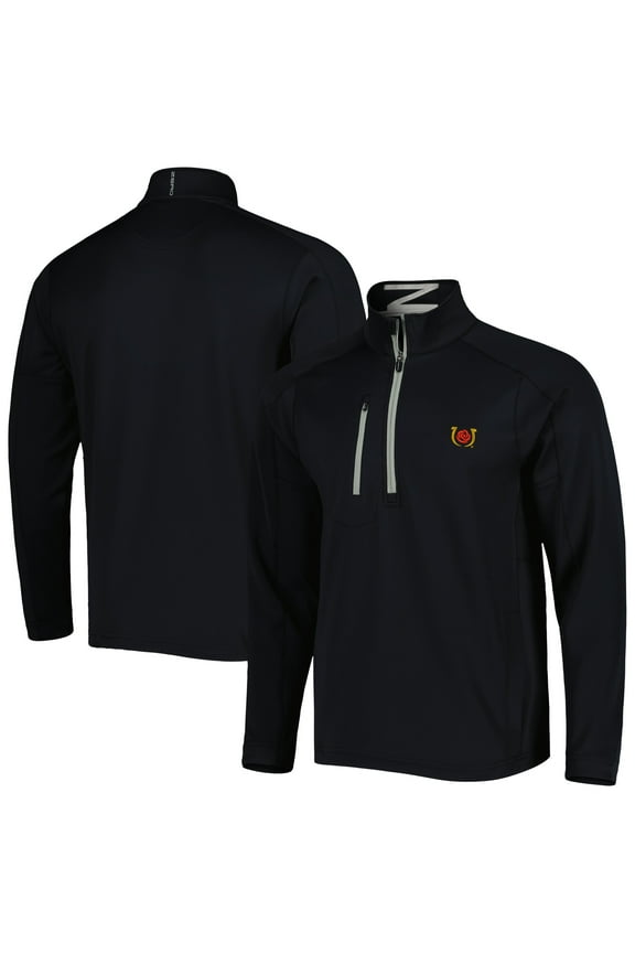 Men's Zero Restriction Black Kentucky Derby Z500 Quarter-Zip Jacket