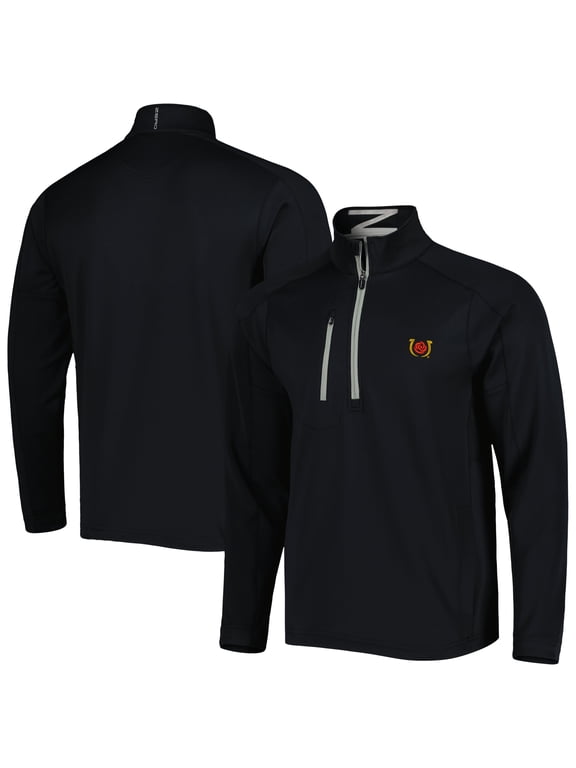 Men's Zero Restriction Black Kentucky Derby Z500 Quarter-Zip Jacket