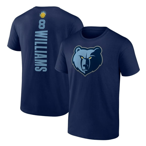 Men's Ziaire Williams Navy Memphis Grizzlies Playmaker Name & Number T-Shirt