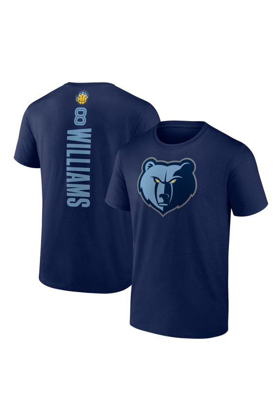Men's Ziaire Williams Navy Memphis Grizzlies Playmaker Name & Number T-Shirt