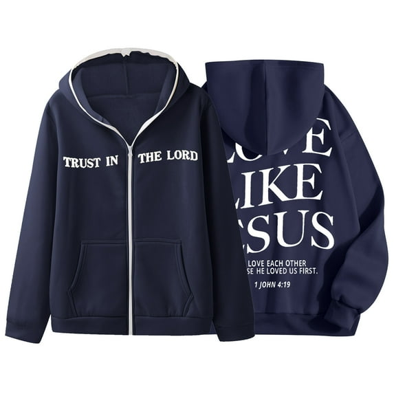 Men's Zip Up Hooded Jacket with Stylish Print Design for Casual Streetwear Comfort Workwear Men's Trench Coat Plus Size Winter Cardigan for Men