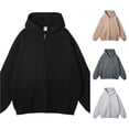 thumbnail image 1 of Men's Zip-Up Hooded Sweatshirt Full Long Sleeve Casual Jacket, 1 of 4