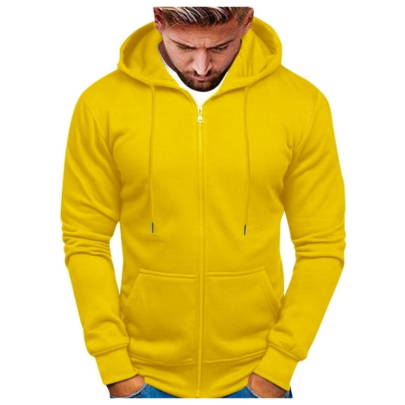 Men's Zip Up Hoodie Lightweight Long Sleeve Basic Slim Fit SweatShirt with Pocket Mens Hoodies Pullover 3X Mens Zip Up Hoodie 4Xl