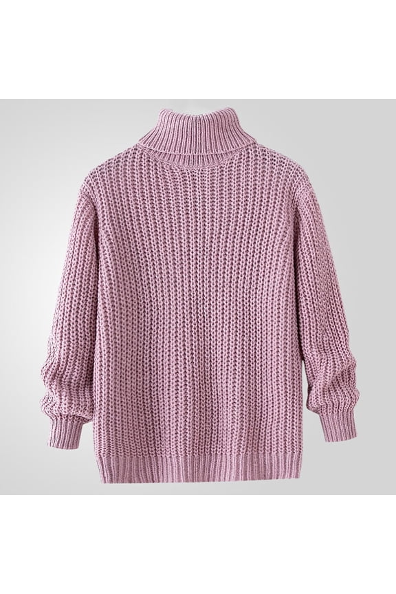 Men's Zippered High Neck Turtleneck Sweater Knit Elastic Long Sleeve Winter Comfort