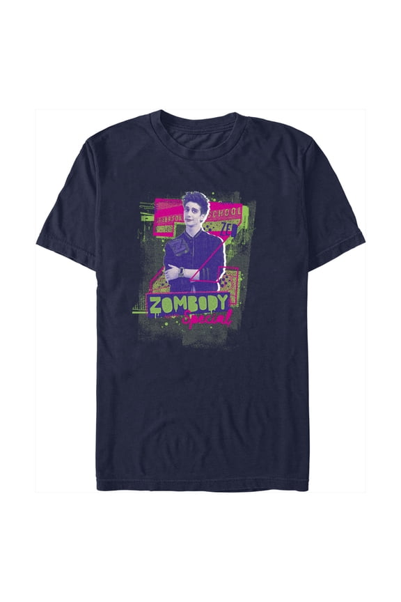 Men's Zombies 3 Zed Zombody Special Graphic Tee Navy Blue Large