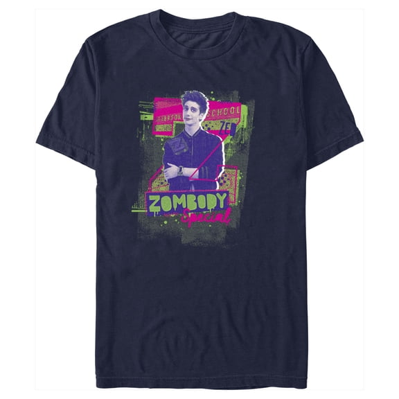 Men's Zombies 3 Zed Zombody Special Graphic Tee Navy Blue Small