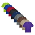 thumbnail image 1 of Men's Zone Performance T-Shirt, Short Sleeve Crew T-Shirt 100% Polyester Interlock Assorted Plain Tees (Dark+Bright Color 9 Pack, 2XL), 1 of 6