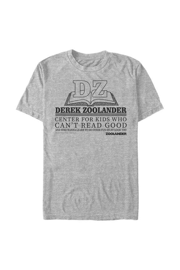 Men's Zoolander Center for Kids Who Can't Read Good Graphic Tee Athletic Heather Medium