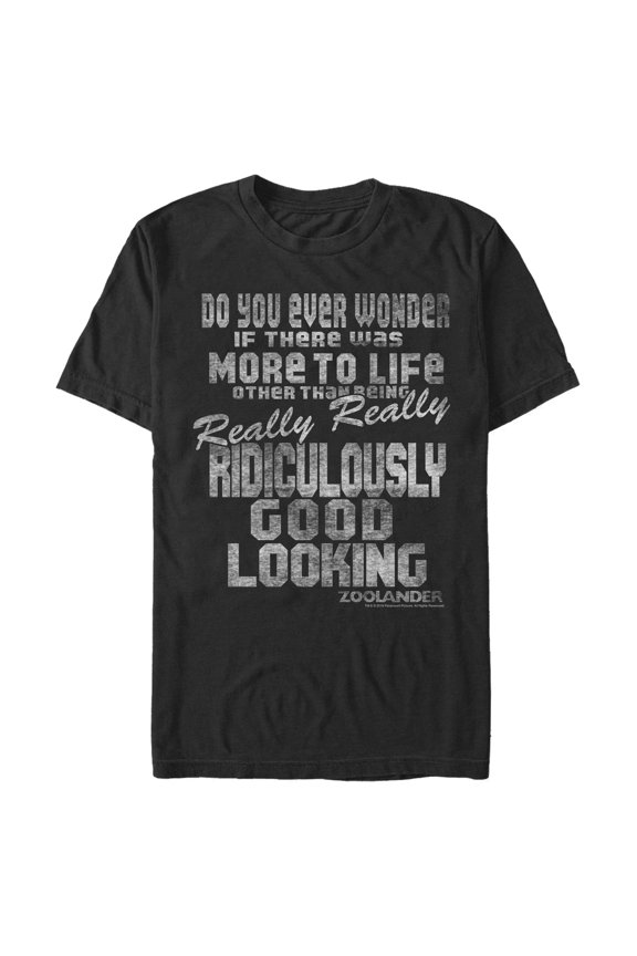 Men's Zoolander More to Life Graphic Tee Black X Large