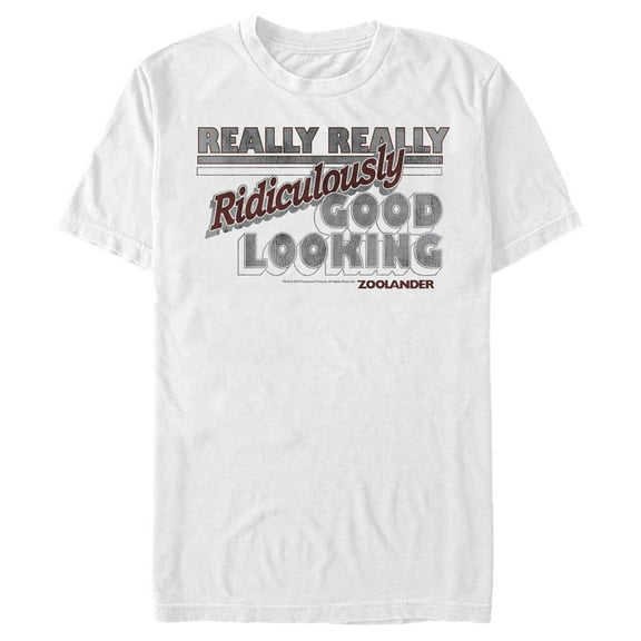 Men's Zoolander Really Really Good-Looking Graphic Tee White Medium