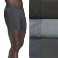 thumbnail image 1 of Men's adidas 3-Pack Luxe Comfort Boxer Briefs Color: Carbon Grey Heather Size: XL, 1 of 4
