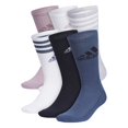 thumbnail image 1 of Men's adidas 6-pack Athletic Cushioned Crew Socks Color: Preloved Fig Ink Size: N/A, 1 of 5