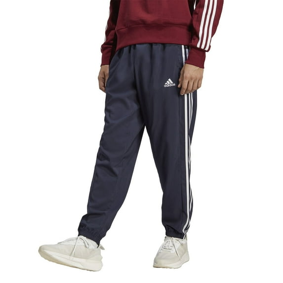 Men's adidas AEROREADY Essentials Woven 3-Stripes Pants Color: Legend Ink Size: L