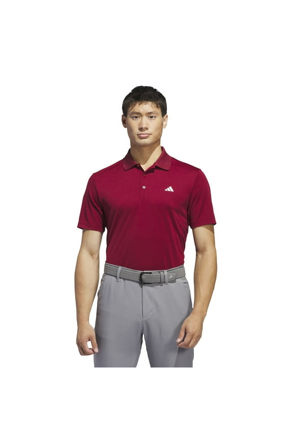 Men's adidas Adi Performance Golf Polo Shirt Color: Collegiate Burgundy Size: XXL