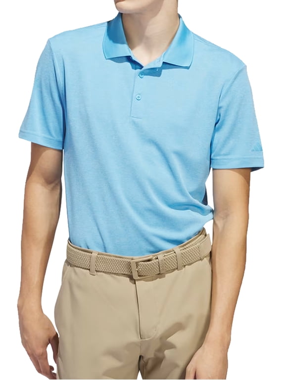 Adi Performance Heathered Men's Polo Golf Shirt, 2X-Large Semi Blue Burst -
