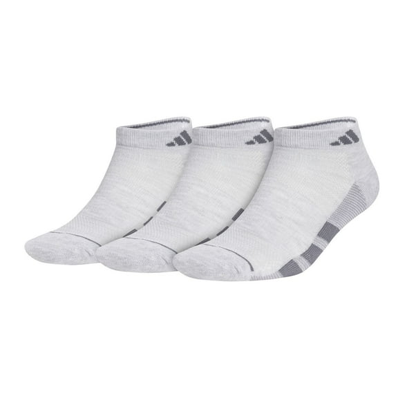 Men's adidas All Day Training 3-Pack Low Cut Socks Color: Cool Heather Onix Grey Size: 6-12