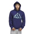 thumbnail image 1 of Men's adidas Big Logo Graphic Hoodie Color: Navy Size: L, 1 of 4