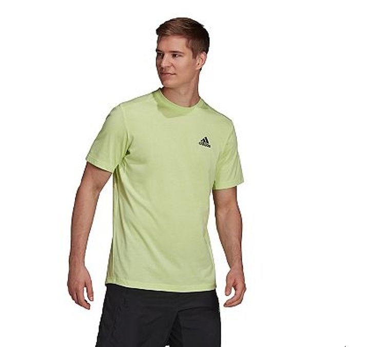 Men's adidas Big & Tall Freelift TShirt Lime Size Large Tall