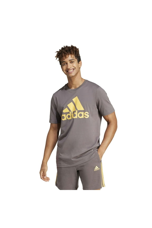 Men's adidas Classic Badge of Sport Tee Color: Charcoal Size: M