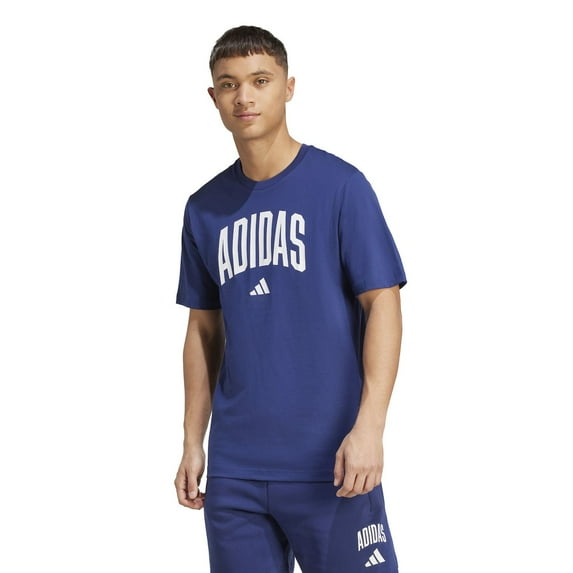 Men's adidas Collegiate Lineage Graphic Tee Color: Navy Size: S
