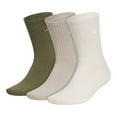 thumbnail image 1 of Men's adidas 3-Pack Cushioned Comfort Crew Socks Color: Olive Beige Size: 6-12, 1 of 4