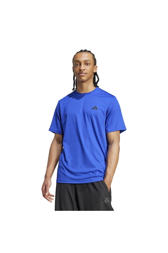 Men's adidas Essentials AEROREADY Training T-Shirt Color: Lucid Blue Black Size: M