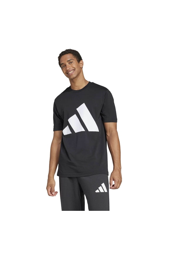 Men's adidas Essentials Big Logo Sportswear T-Shirt Color: Black Size: XXL