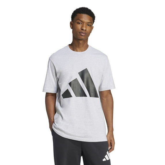 Men's adidas Essentials Big Logo Sportswear T-Shirt Color: Light Gray Heather Size: M