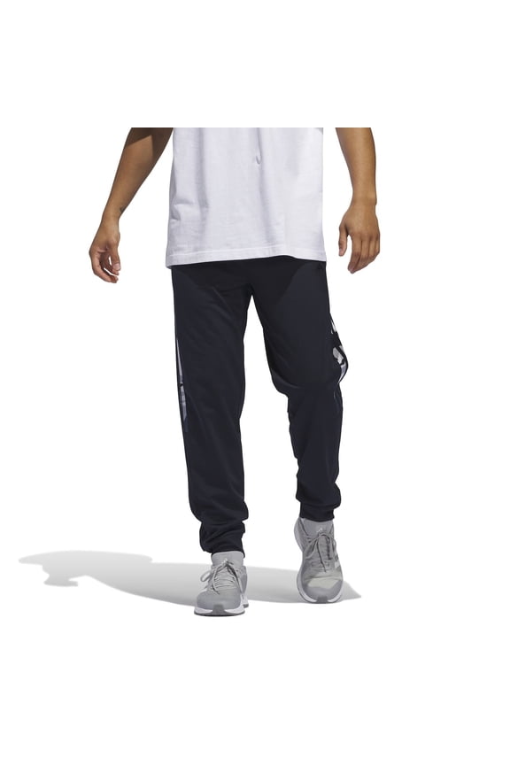 Men's adidas Essentials Camo Tricot Track Pants Color: Ink Size: XL