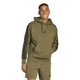 thumbnail image 1 of Men's adidas Essentials Fleece 3-Stripes Hoodie Color: Dark Green Size: L, 1 of 4
