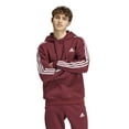 thumbnail image 1 of Men's adidas Essentials Fleece 3-Stripes Hoodie Color: Shadow Red Size: XL, 1 of 4
