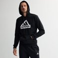 thumbnail image 1 of Men's adidas Essentials Graphic Modern Hoodie Color: Black Size: XXL, 1 of 4