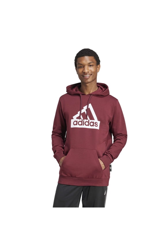 Men's adidas Essentials Graphic Modern Hoodie Color: Shadow Red Size: M