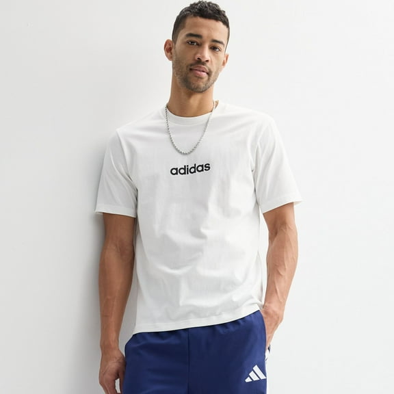Men's adidas Essentials Single Jersey Sportswear T-Shirt Color: White Size: L