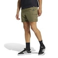 thumbnail image 1 of Men's adidas Essentials Small Logo Chelsea Sportswear Cargo Shorts Color: Olive Strata Size: S, 1 of 4