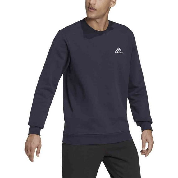 Men's adidas Feel Cozy Fleece Sweatshirt Color: Legend Ink White Size: L