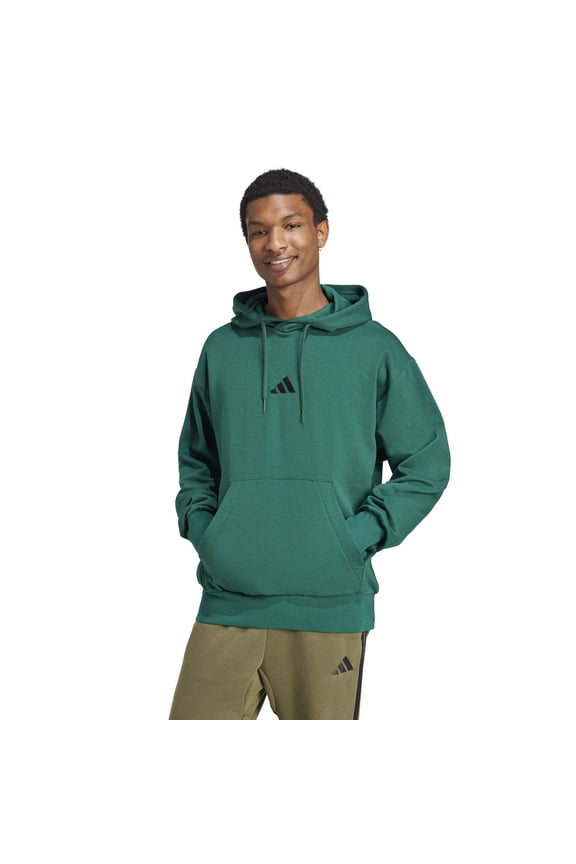 Men's Essentials Fleece Hoodie, Collegiate Green, XX-Large
