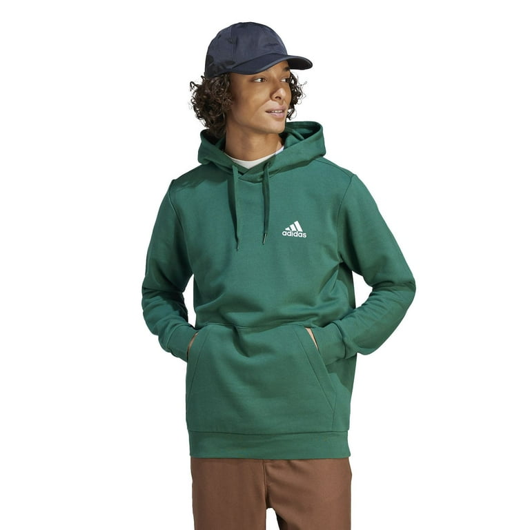 Adidas Men s Essentials Fleece Hoodie Collegiate Green 2XL