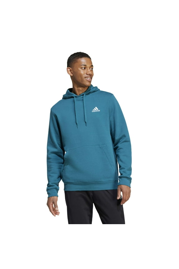 Men's adidas Feel Cozy Pullover Fleece Hoodie Color: Legacy Teal Size: XL
