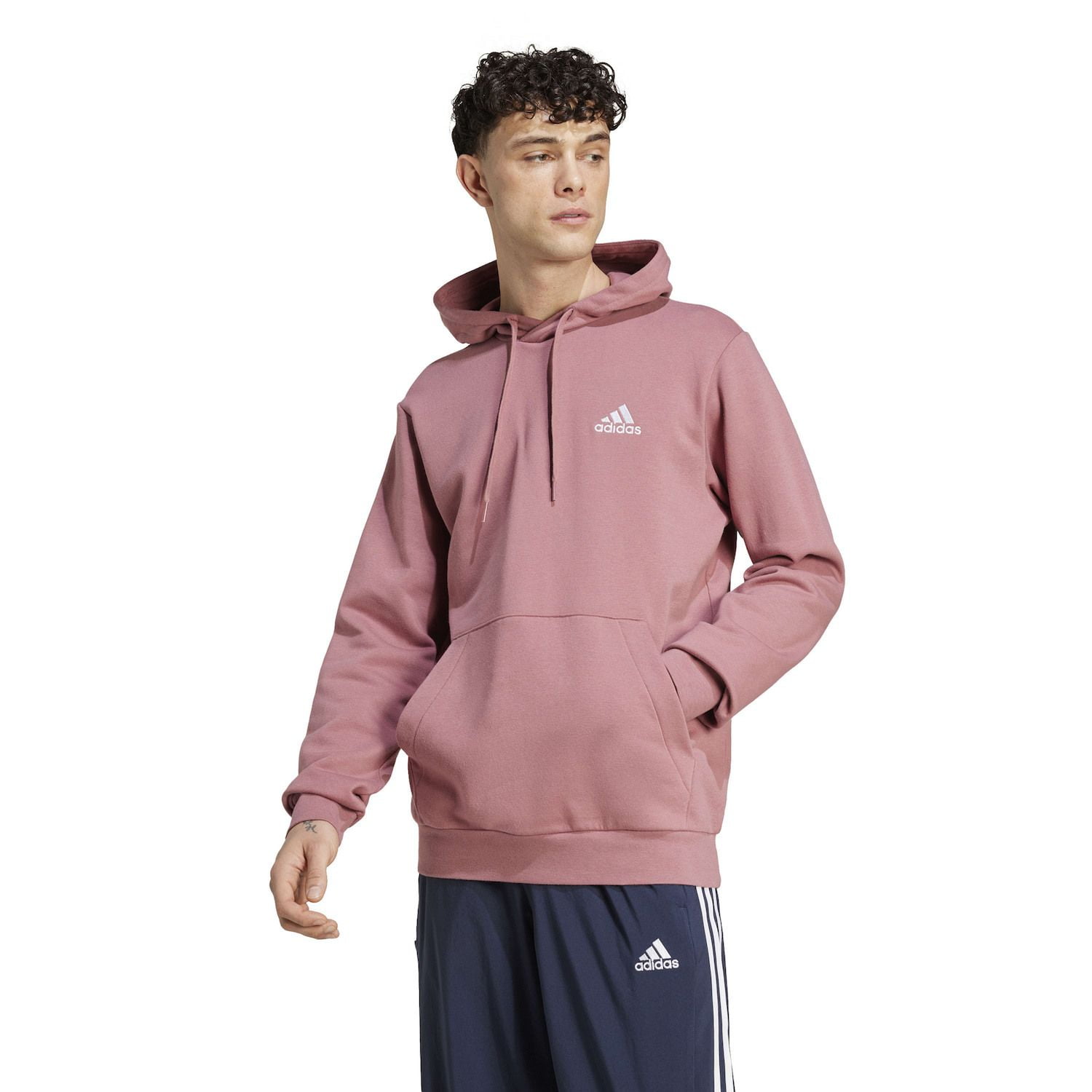 トップス  *PRELOVEDCRIMSO Men's adidas Feel Cozy Pullover Fleece Hoodie Color: Preloved