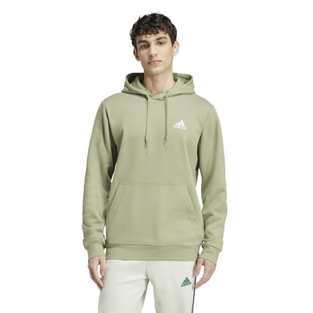 Men's adidas Feel Cozy Pullover Fleece Hoodie Color: Tent Green Size: L