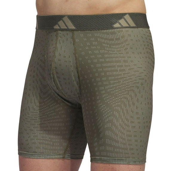 Men's adidas Microfiber Boxer Brief Color: Shadow Olive Green Size: L