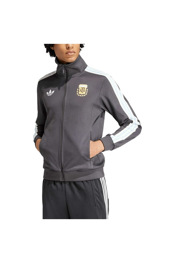 Men's adidas Originals Black Argentina National Team Beckenbauer Full-Zip Track Jacket