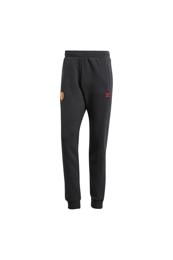 Men's adidas Originals  Black Manchester United Essentials Pants