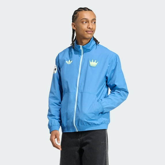 Men's adidas Originals Blue Charlotte FC 2025 Archive Collection Anthem Full-Zip Jacket
