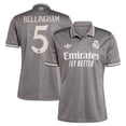 thumbnail image 1 of Men's adidas Originals Jude Bellingham Charcoal Real Madrid 2024/25 Third Replica Player Jersey, 1 of 3