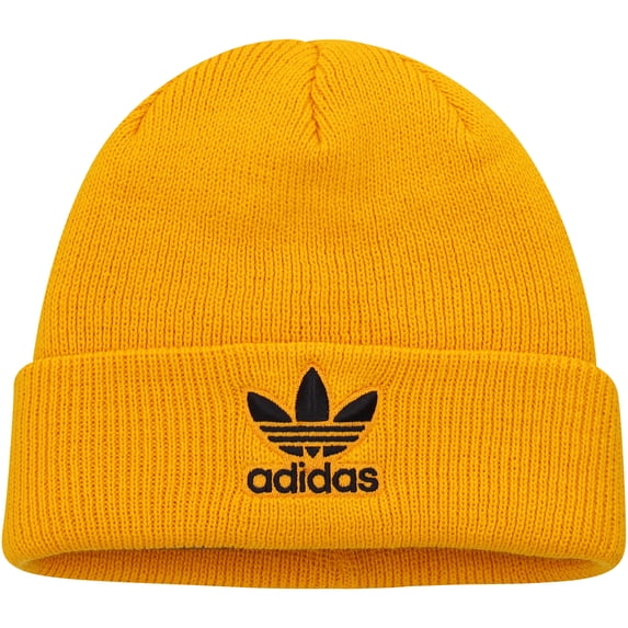 adidas Originals Trefoil Beanie, Collegiate Gold/Black, One Size