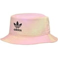 thumbnail image 1 of Men's adidas Originals Pink/Yellow Spray Print Bucket Hat - OSFA, 1 of 2